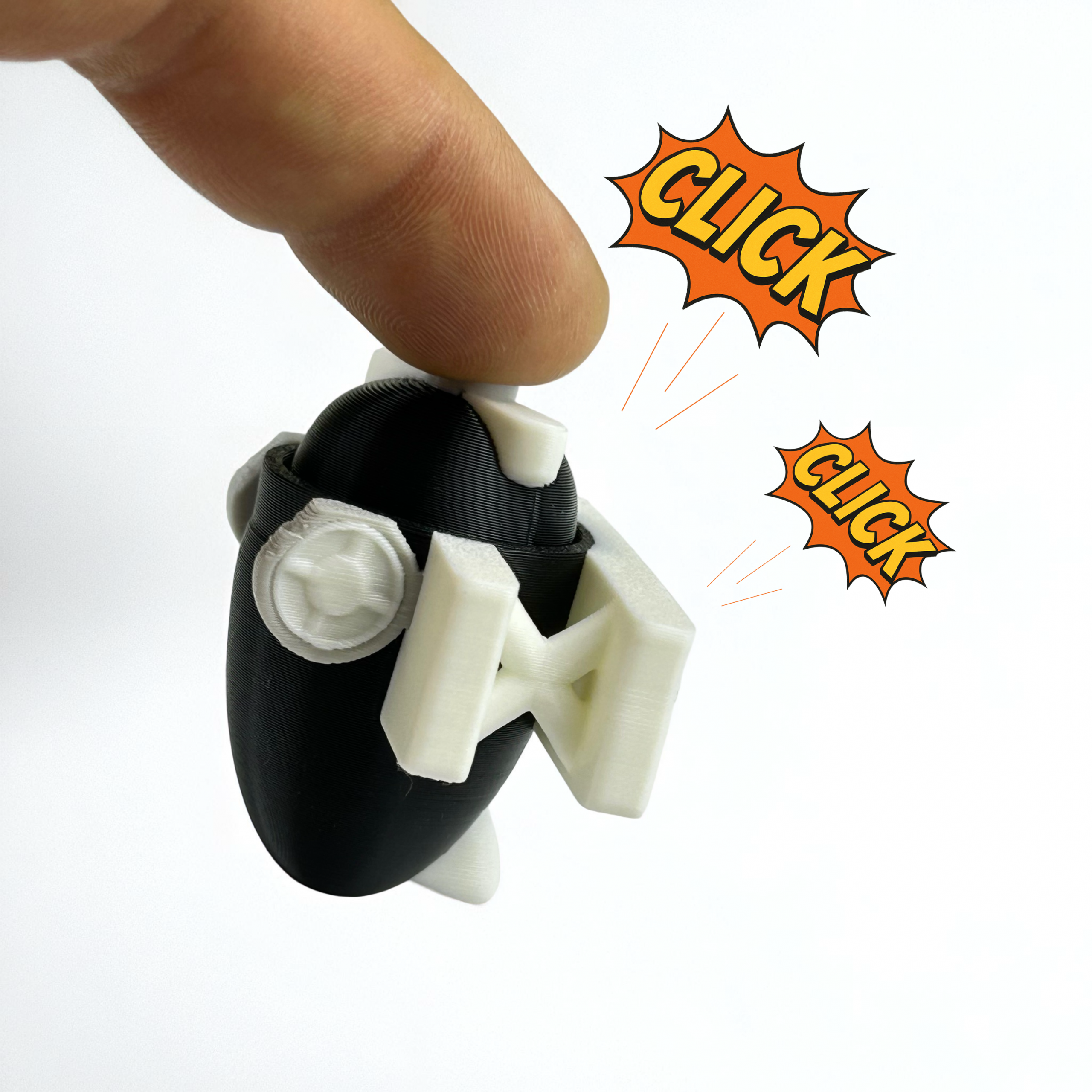 Mini Airplane Propeller Clicker Keychain – Stress Relief Fidget Toy