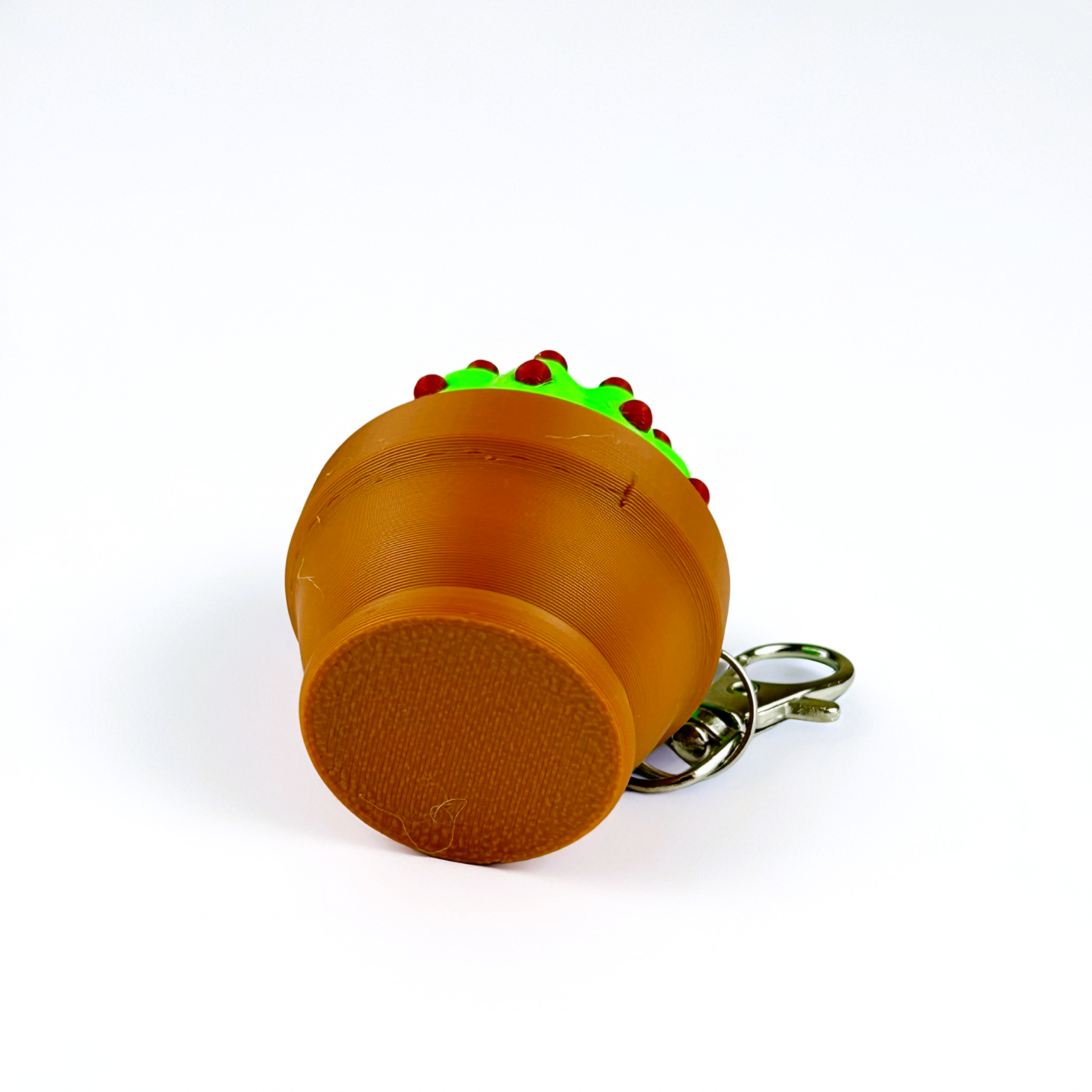 Mini Cactus Stress Relief Clicker Keychain – Cute Pocket Fidget Toy - Image 4
