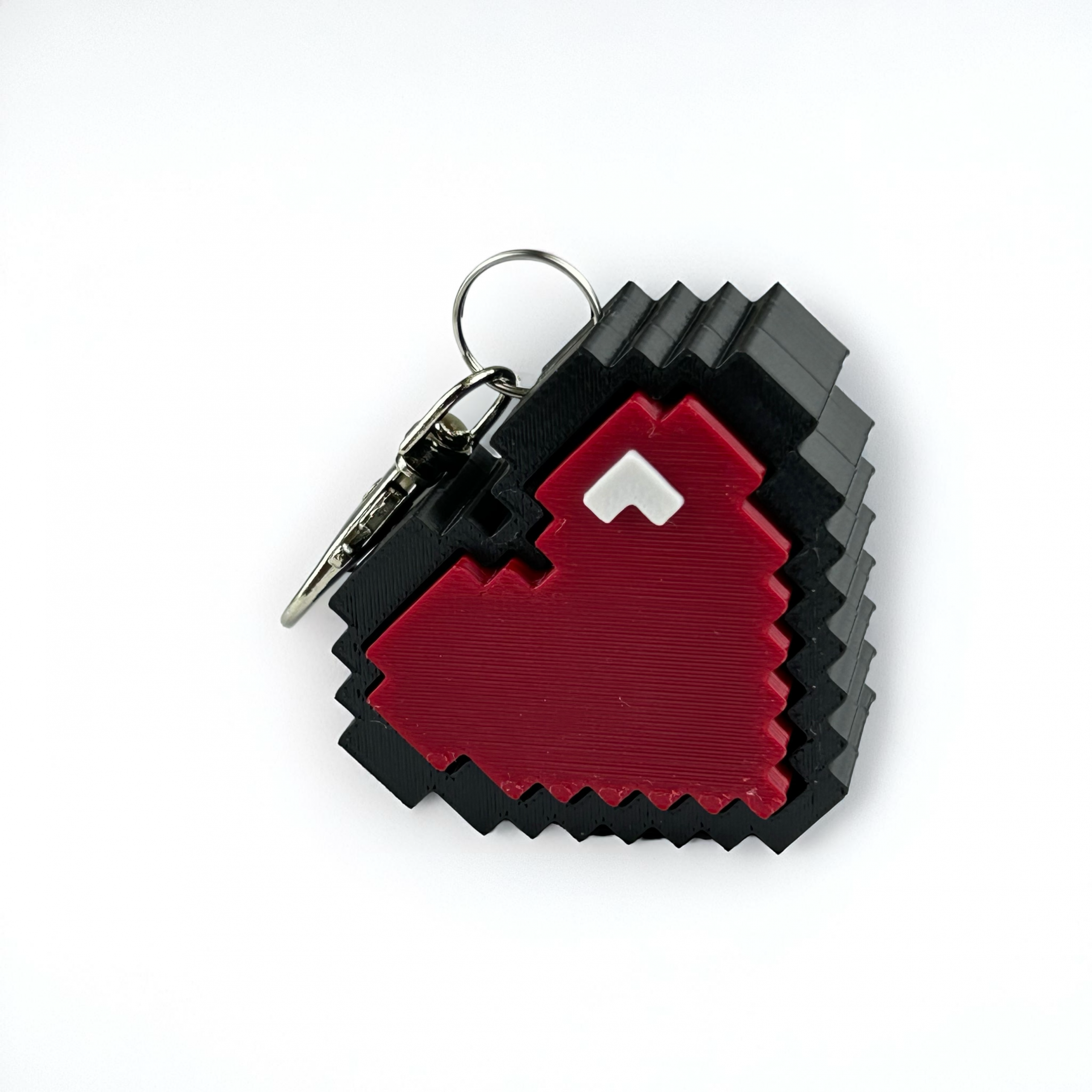 Pixel Heart Clicker Keychain – Retro Stress Relief Fidget Toy for Gamers & Geeks - Image 8