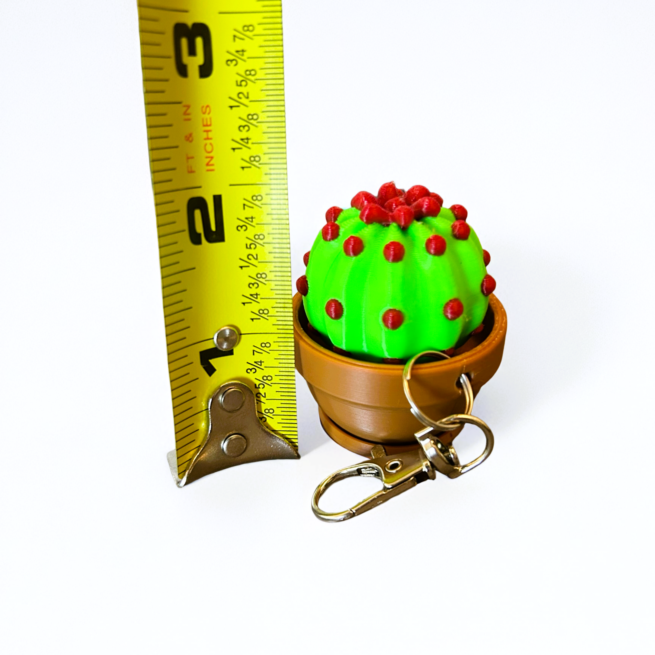 Mini Cactus Stress Relief Clicker Keychain – Cute Pocket Fidget Toy - Image 7