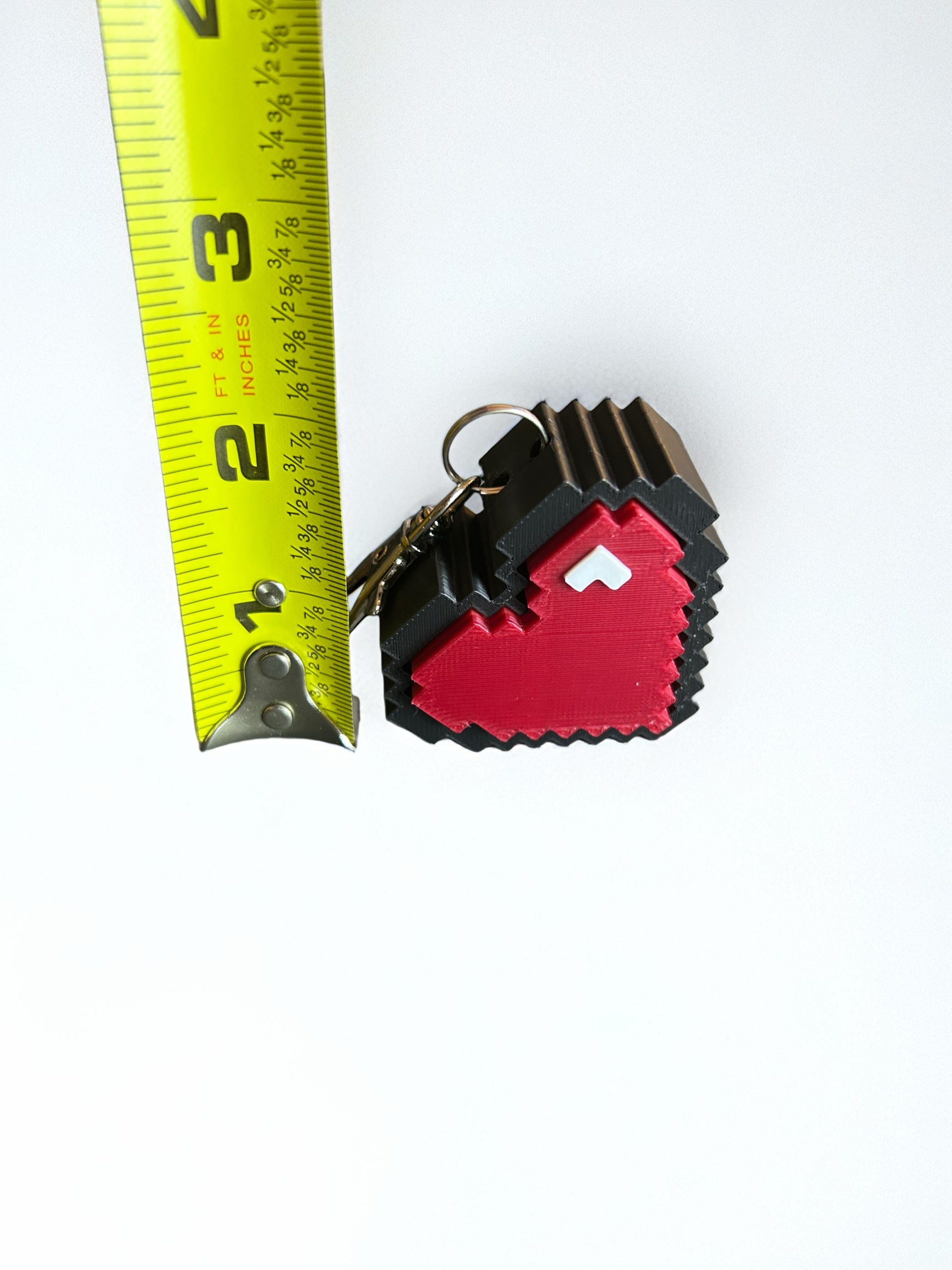 Pixel Heart Clicker Keychain – Retro Stress Relief Fidget Toy for Gamers & Geeks - Image 11