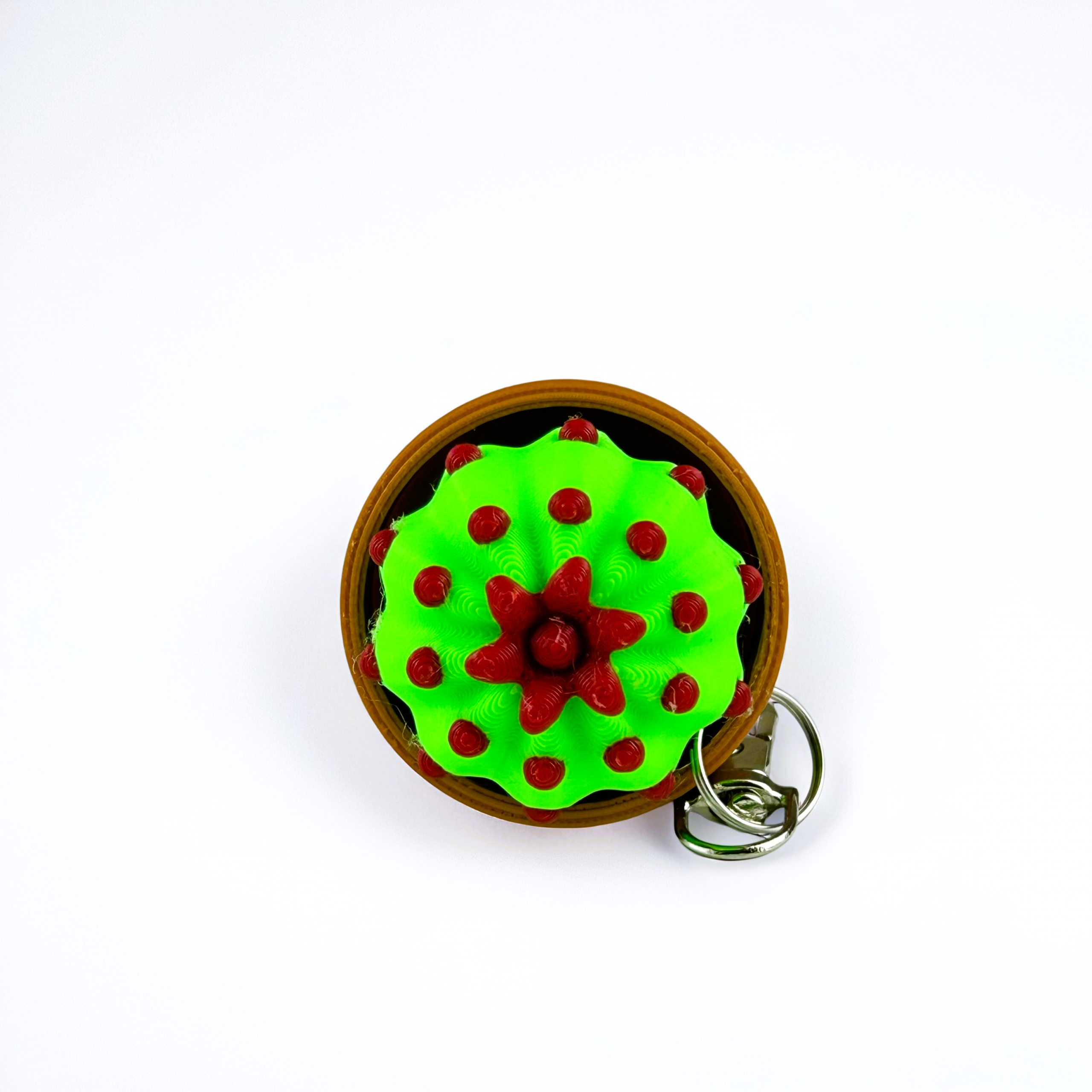 Mini Cactus Stress Relief Clicker Keychain – Cute Pocket Fidget Toy - Image 10